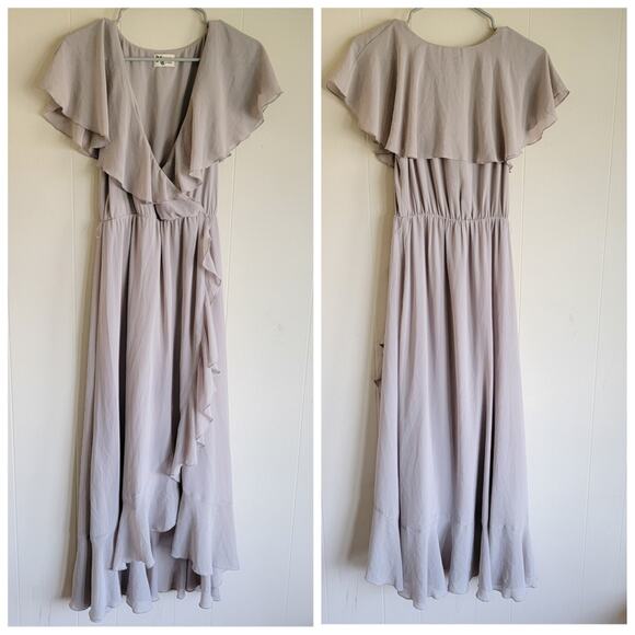 Show Me Your MuMu Jess Ruffle Midi A-line Dress - Picture 2 of 3